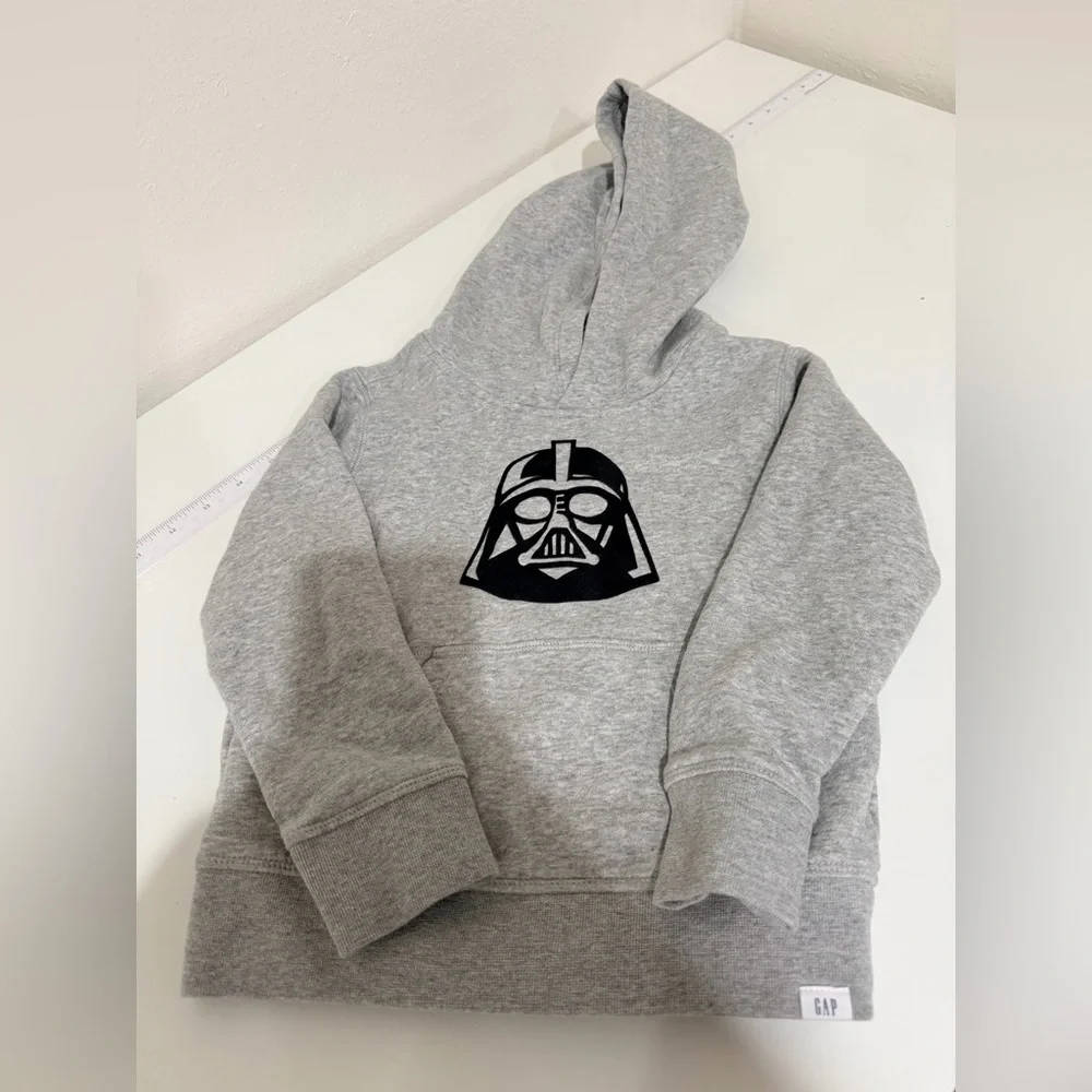 Baby Gap Star Wars Gray Hoodie Sweater 5 Years Toddler Cotton Blend